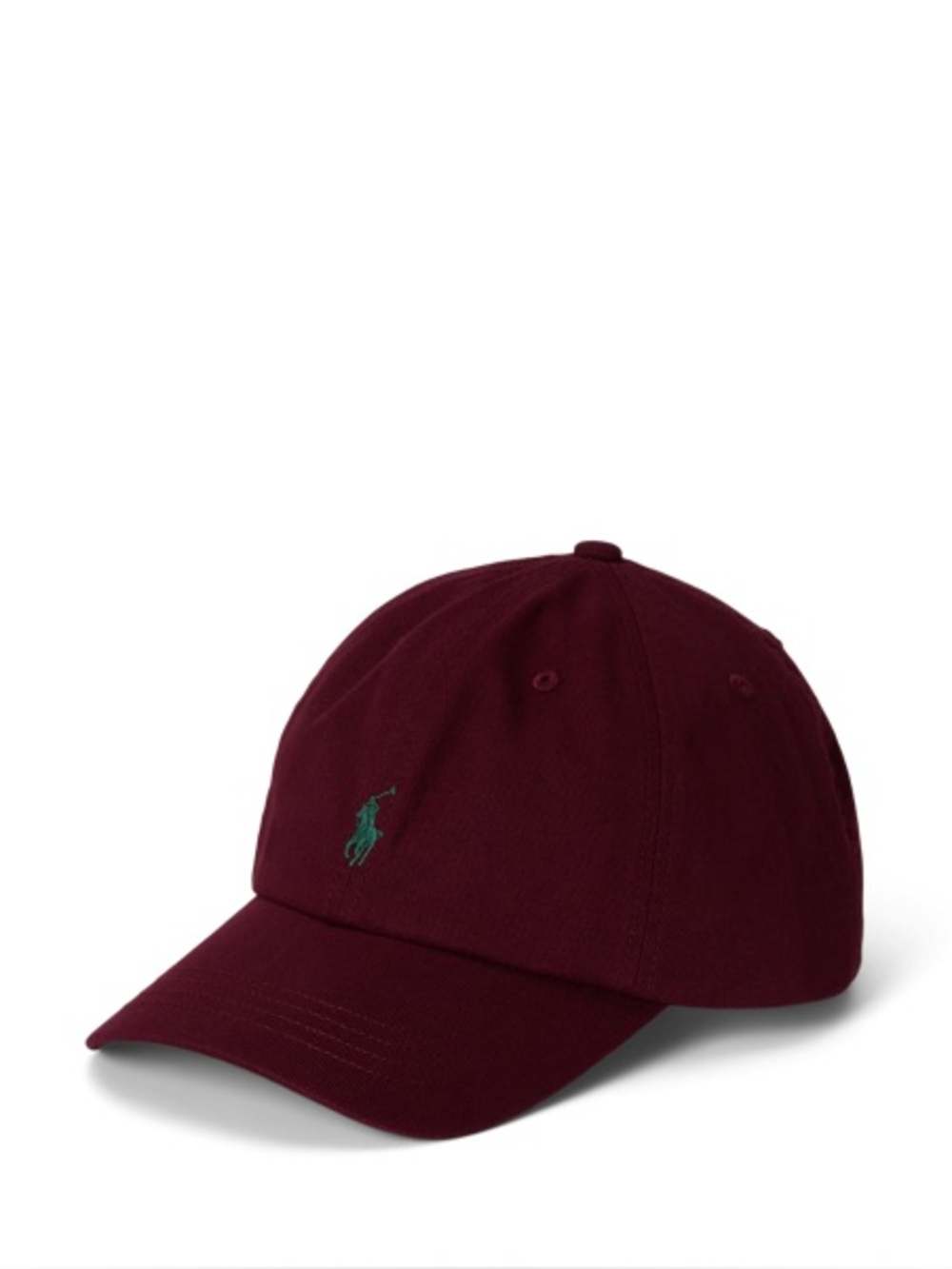 Ralph Lauren Iconic Cotton Chino Ball Cap in Classic Wine